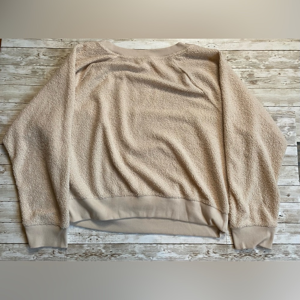 🆕 VICTORIA'S SECRET Teddy Fleece Crewneck Set M  8/10 - Picture 7 of 10